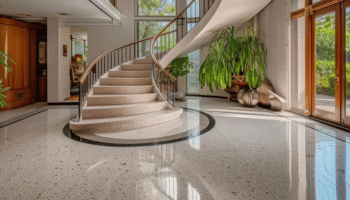 Terrazzo floor restoration in Naples FL